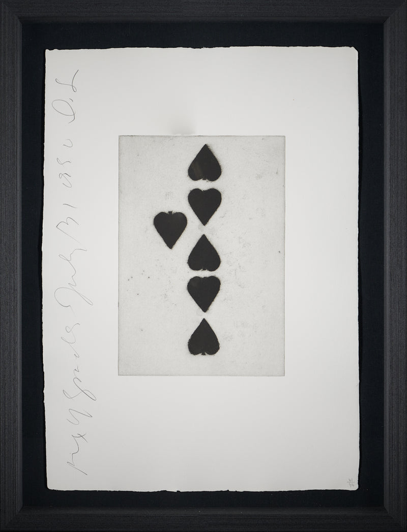 Donald Sultan - Six of Spades