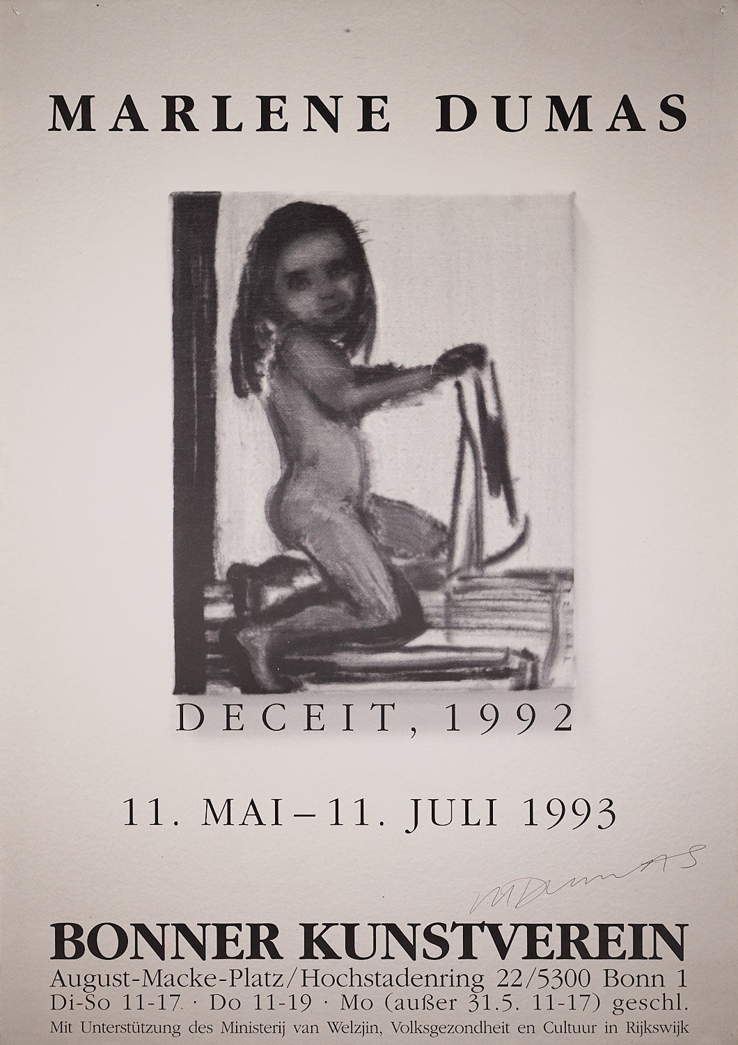 Marlene Dumas - Signed Exhibition poster
