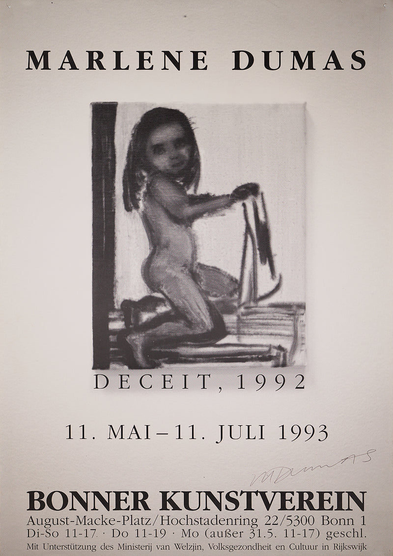 Marlene Dumas - Signed Exhibition poster