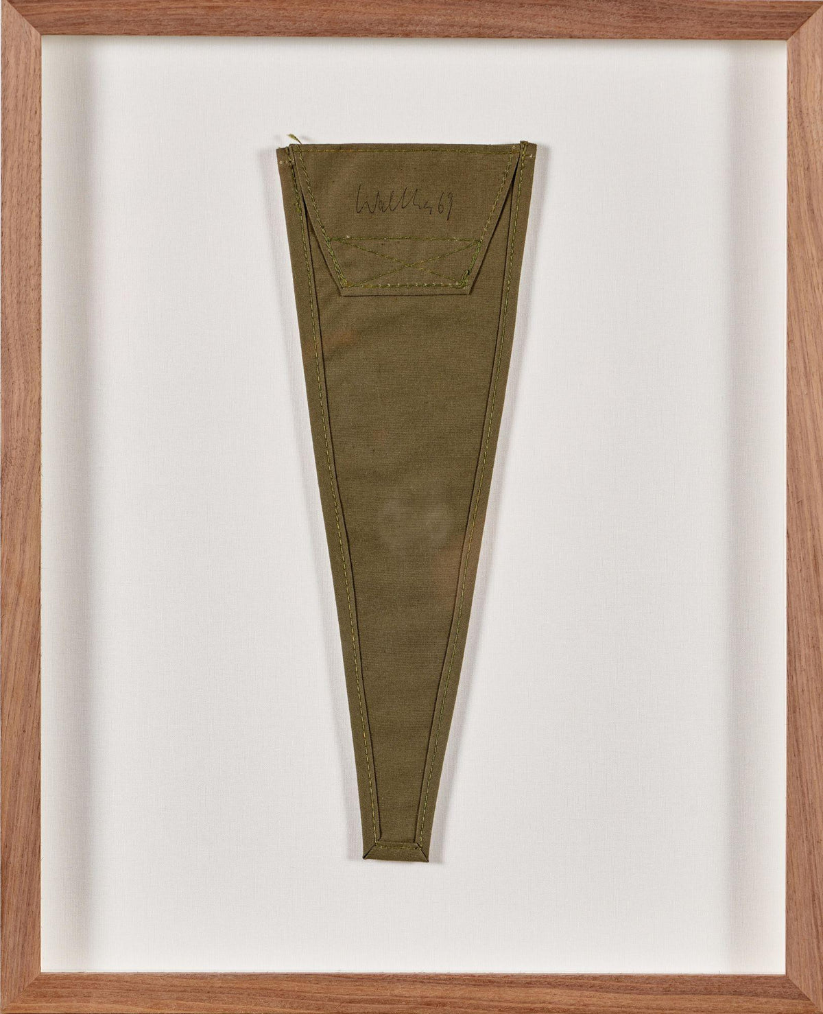 Franz Erhard Walther - Green Canvas Triangle