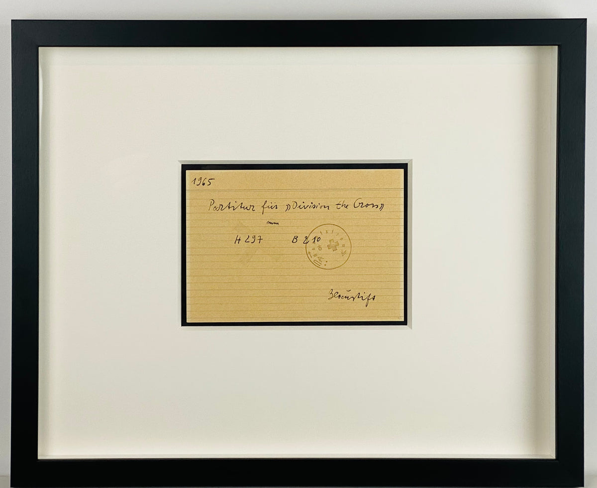 Joseph Beuys - unique work in ink