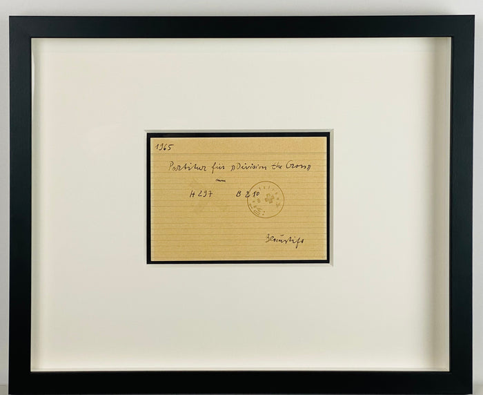 Joseph Beuys - unique work in ink