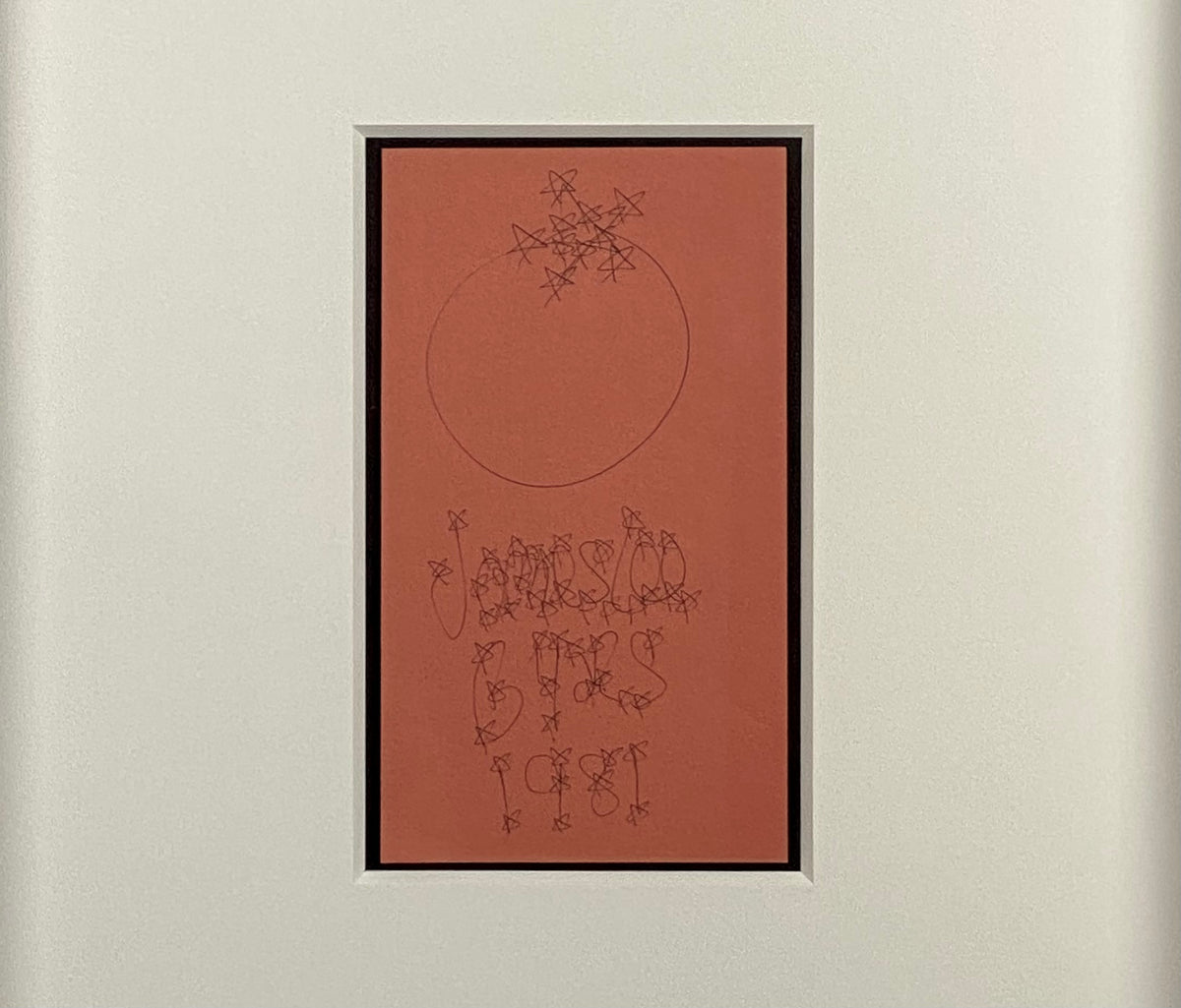 James Lee Byars - Original Drawing