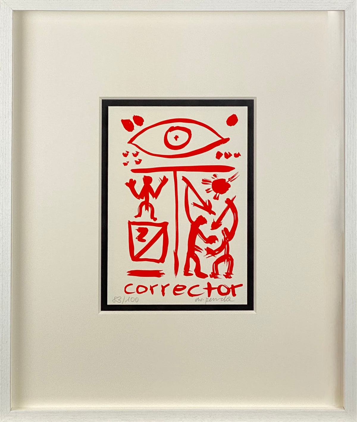 A.R. Penck  - CORRECTOR Red