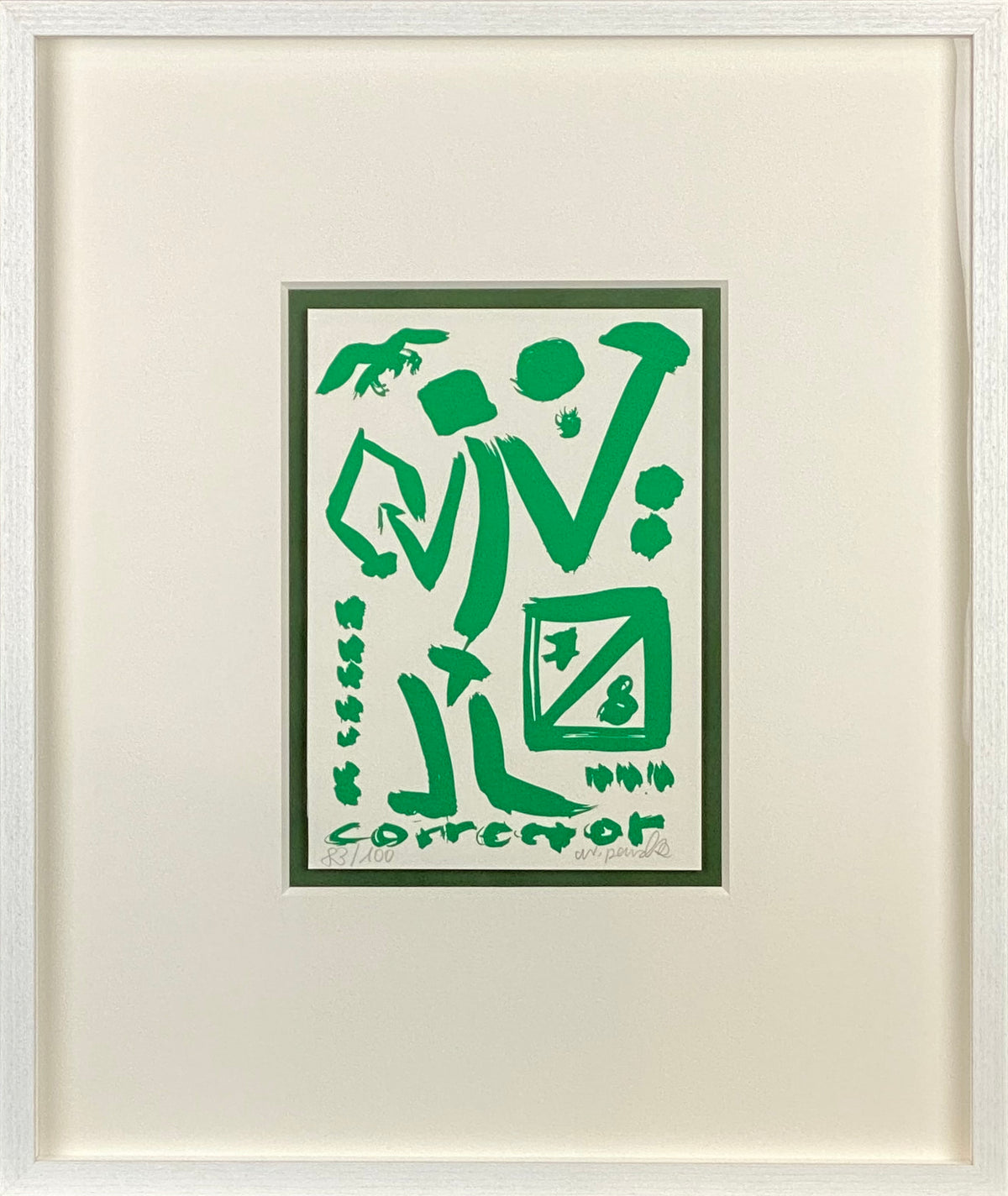 A.R. Penck  - CORRECTOR Green