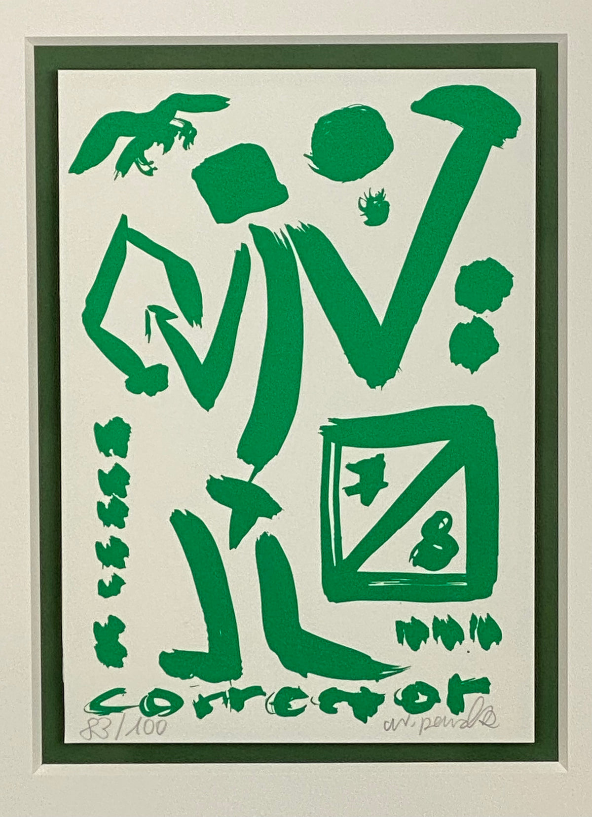 A.R. Penck  - CORRECTOR Green