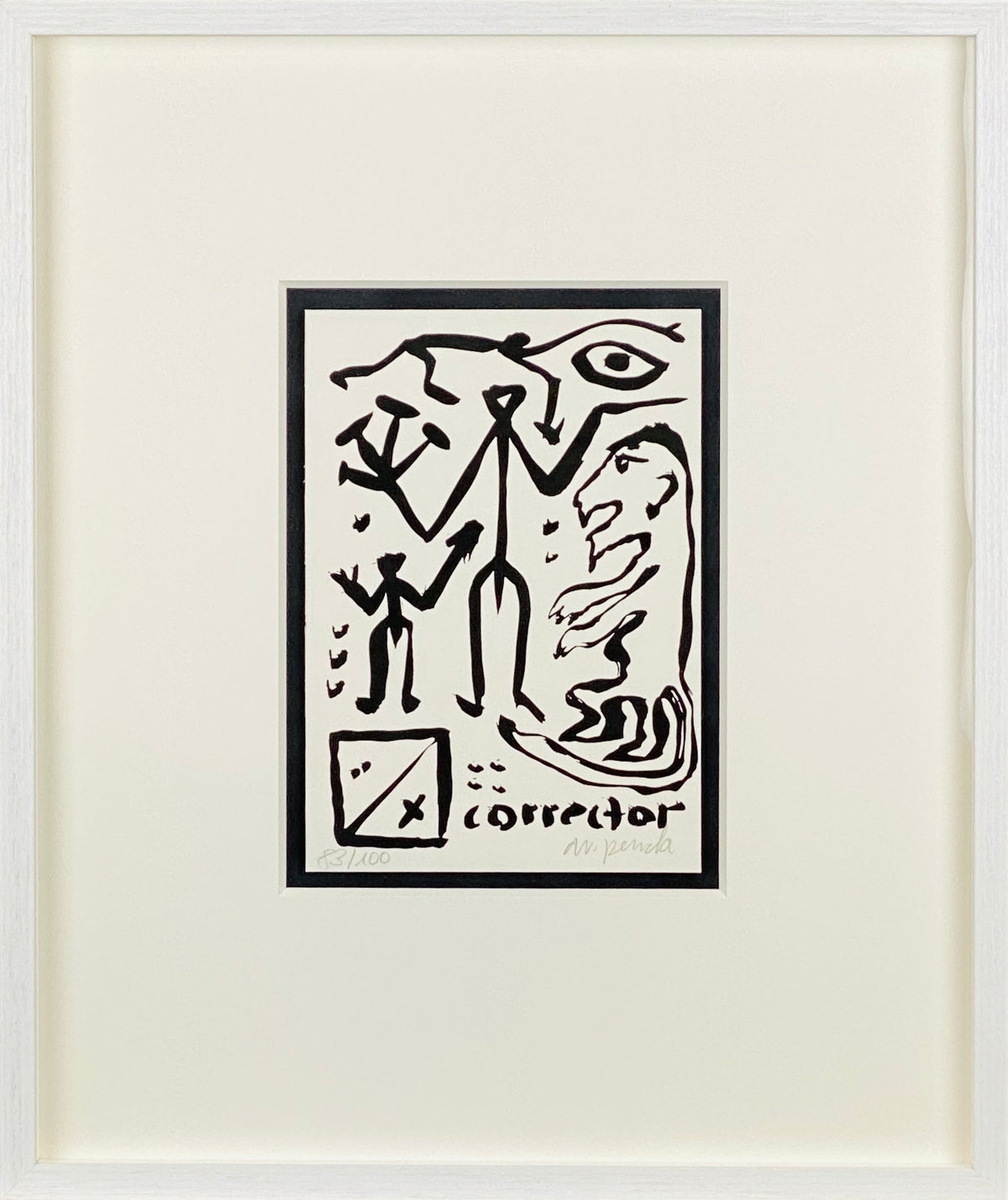 A.R. Penck  - CORRECTOR Black