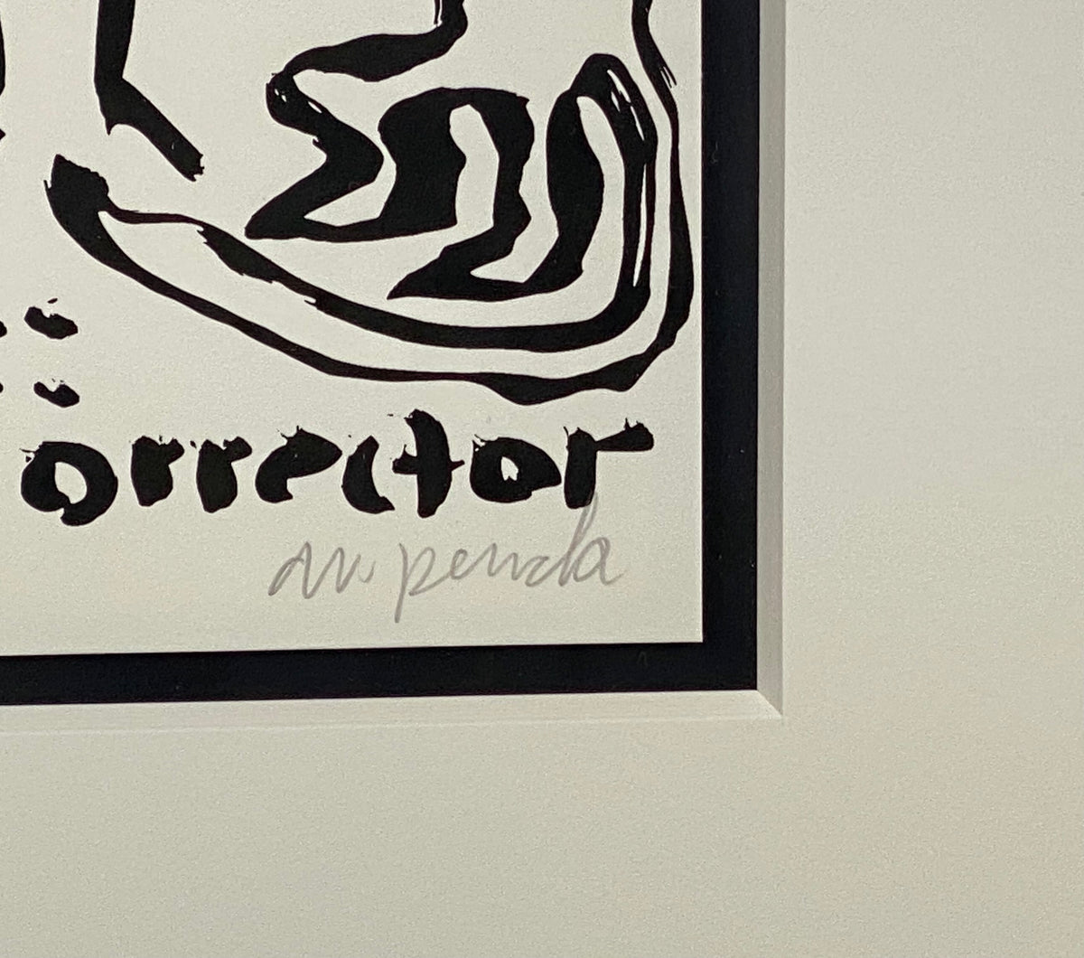 A.R. Penck  - CORRECTOR Black