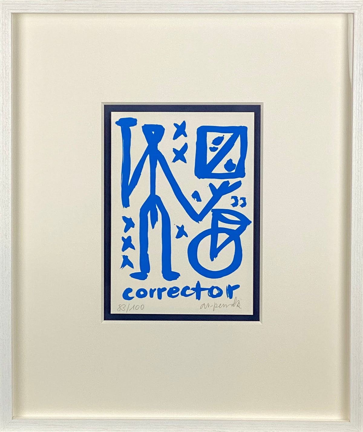 A.R. Penck - CORRECTOR Blue