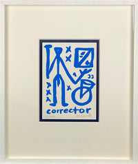 A.R. Penck - CORRECTOR Blue