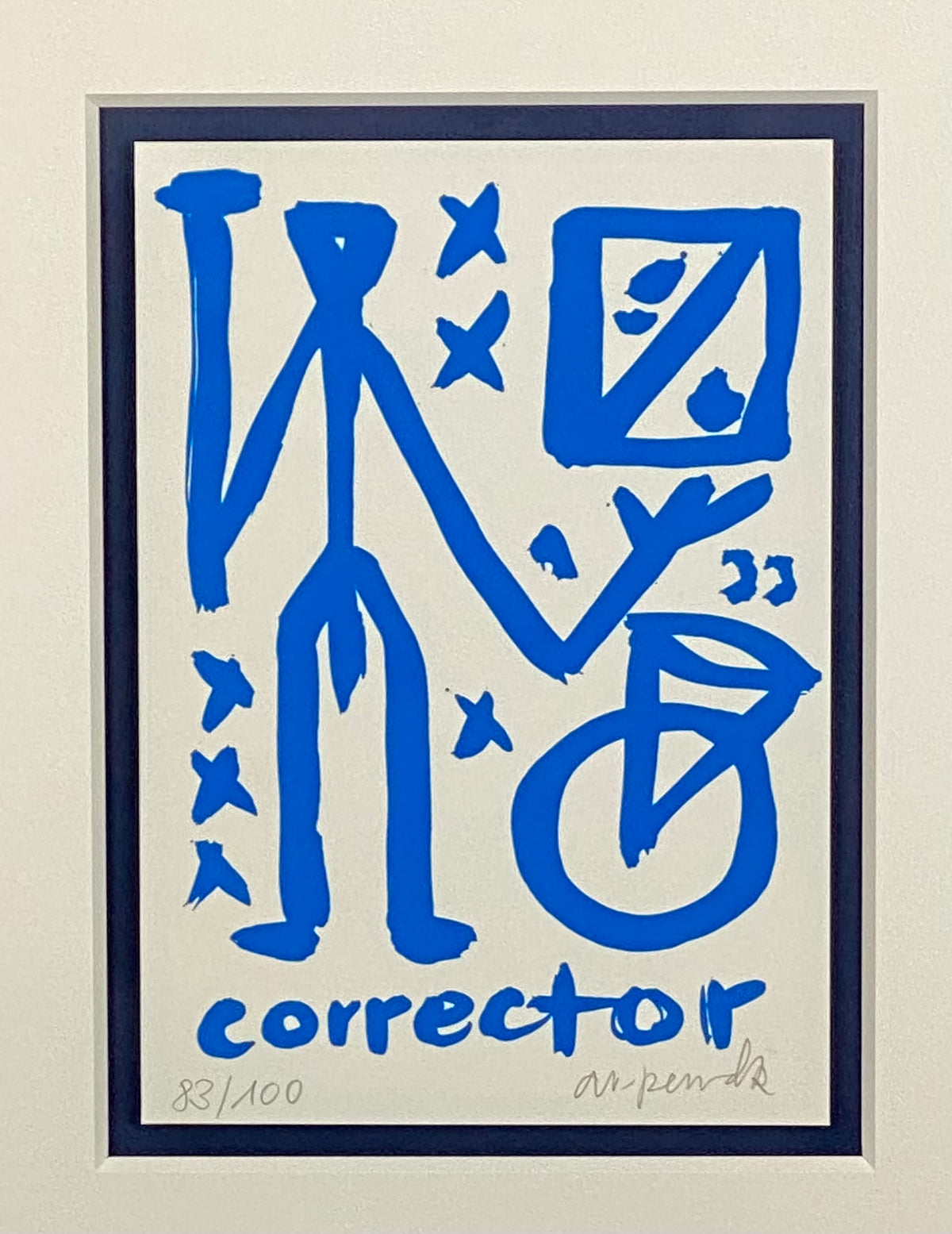 A.R. Penck - CORRECTOR Blue