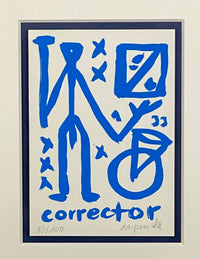 A.R. Penck - CORRECTOR Blue