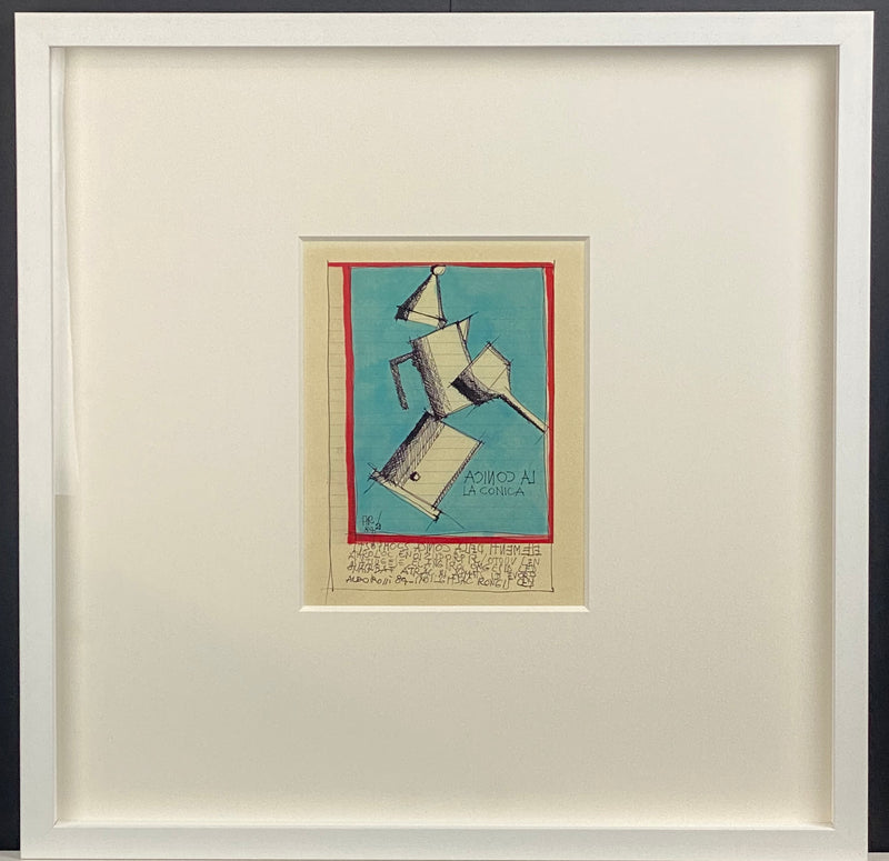 Aldo Rossi - Original Drawing "La caffettiera conica"