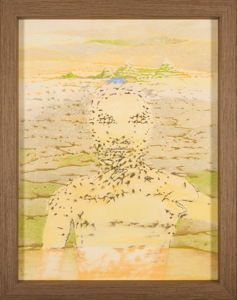 Irving Petlin – Original Drawing in pastels 
