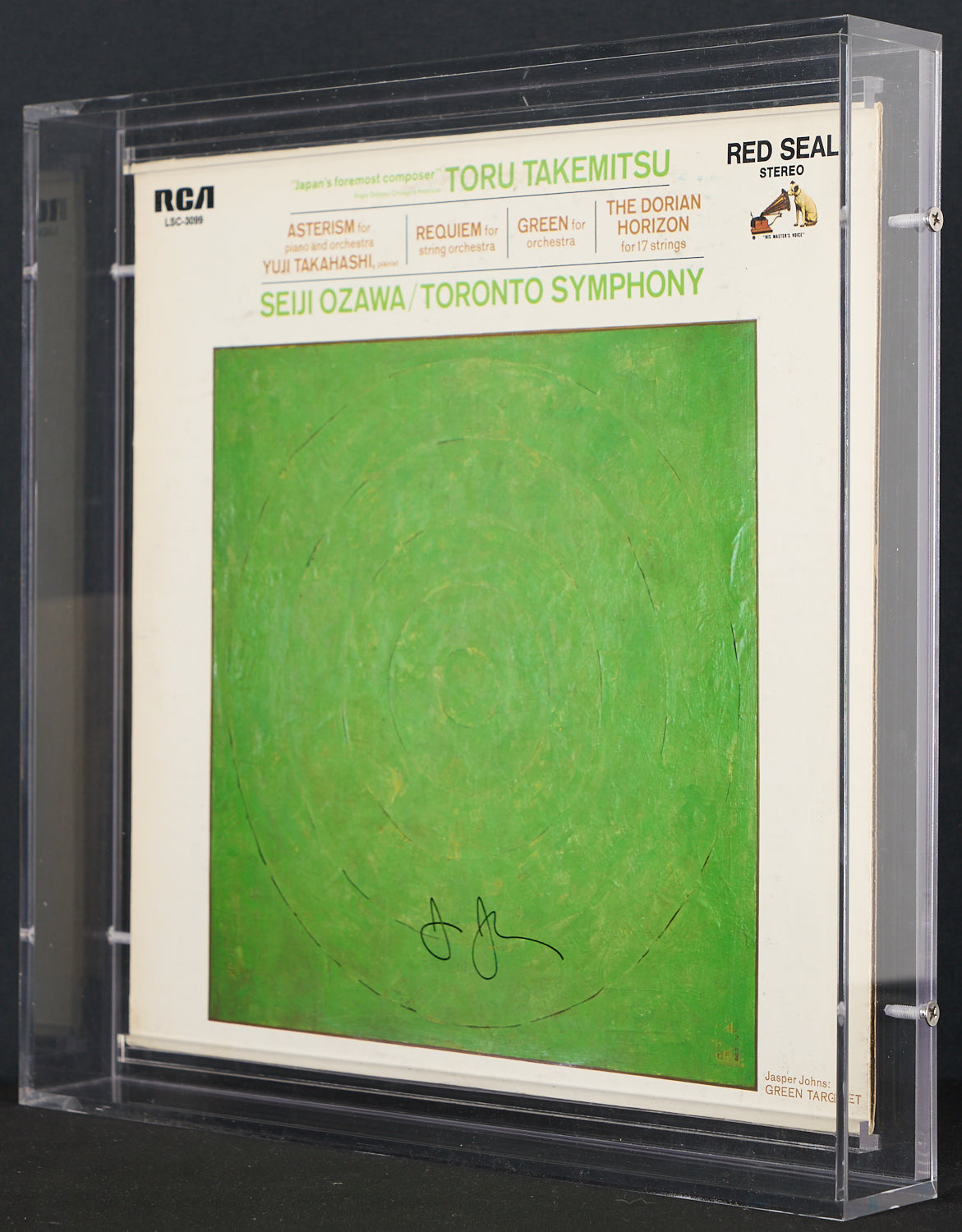 Jasper Johns - Signed Cover Art for Toru Takemitsu, Seiji Ozawa