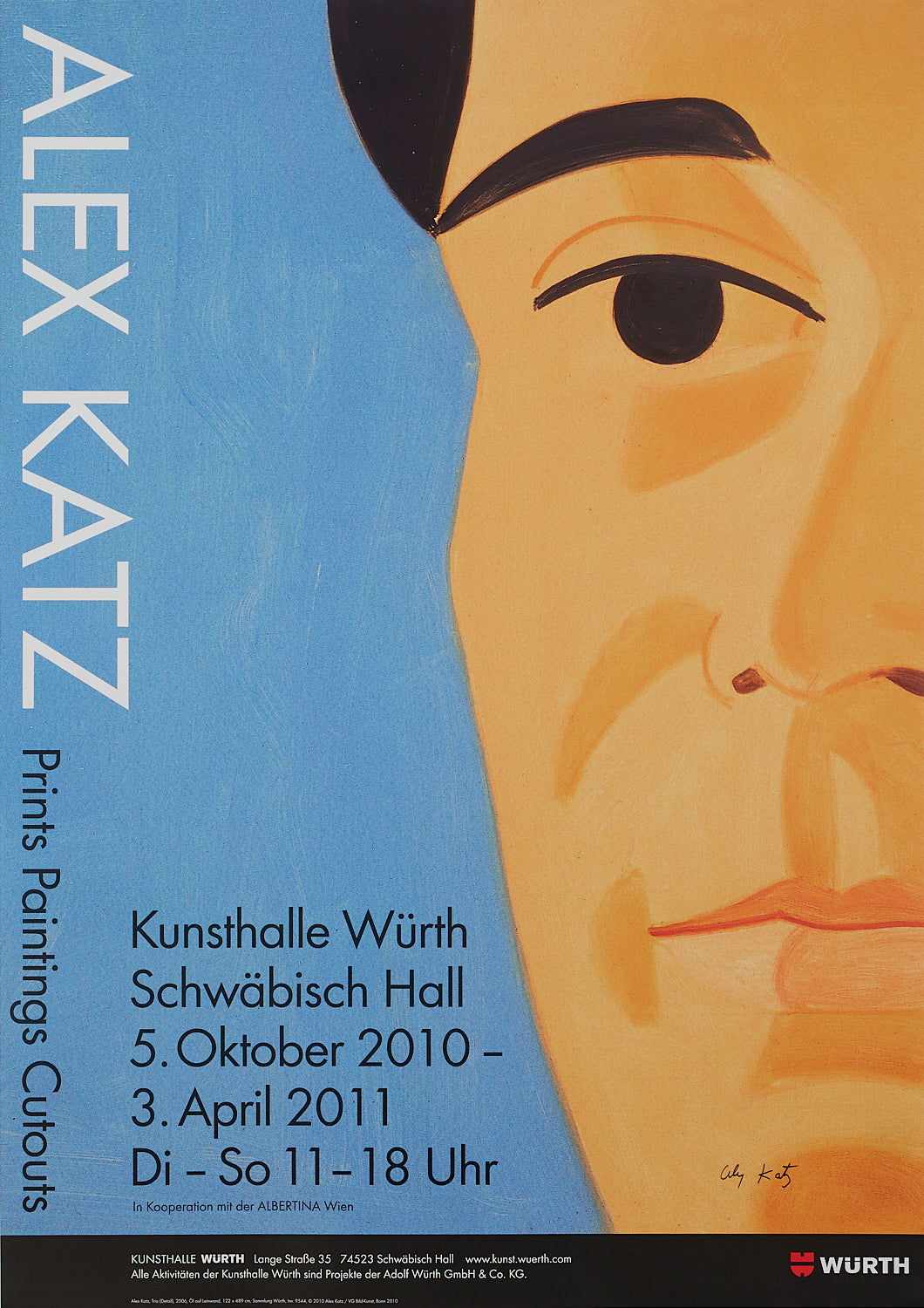Alex Katz – Signed Exhibition Poster