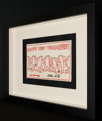 Keith Haring – Happy New Year 1989! – Hand-Finished Silkscreen on Handmade Paper