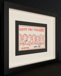 Keith Haring – Happy New Year 1989! – Hand-Finished Silkscreen on Handmade Paper
