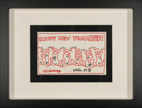 Keith Haring – Happy New Year 1989! – Hand-Finished Silkscreen on Handmade Paper