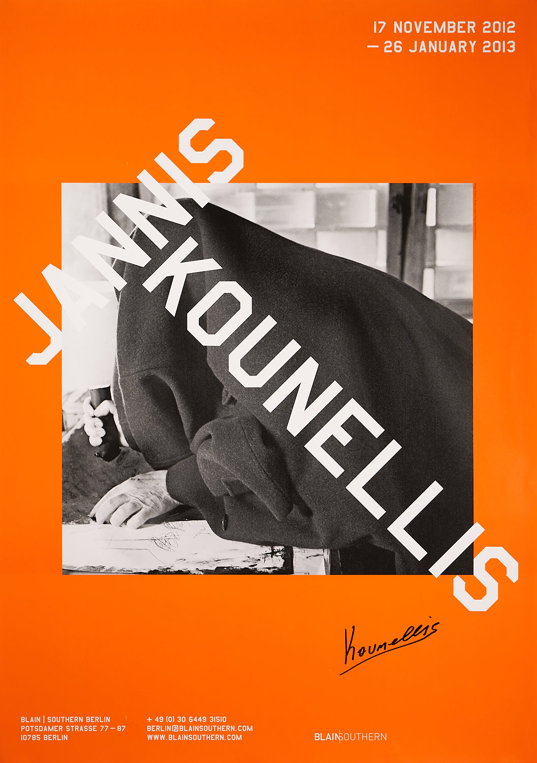 Jannis Kounellis – Signed Exhibition Poster