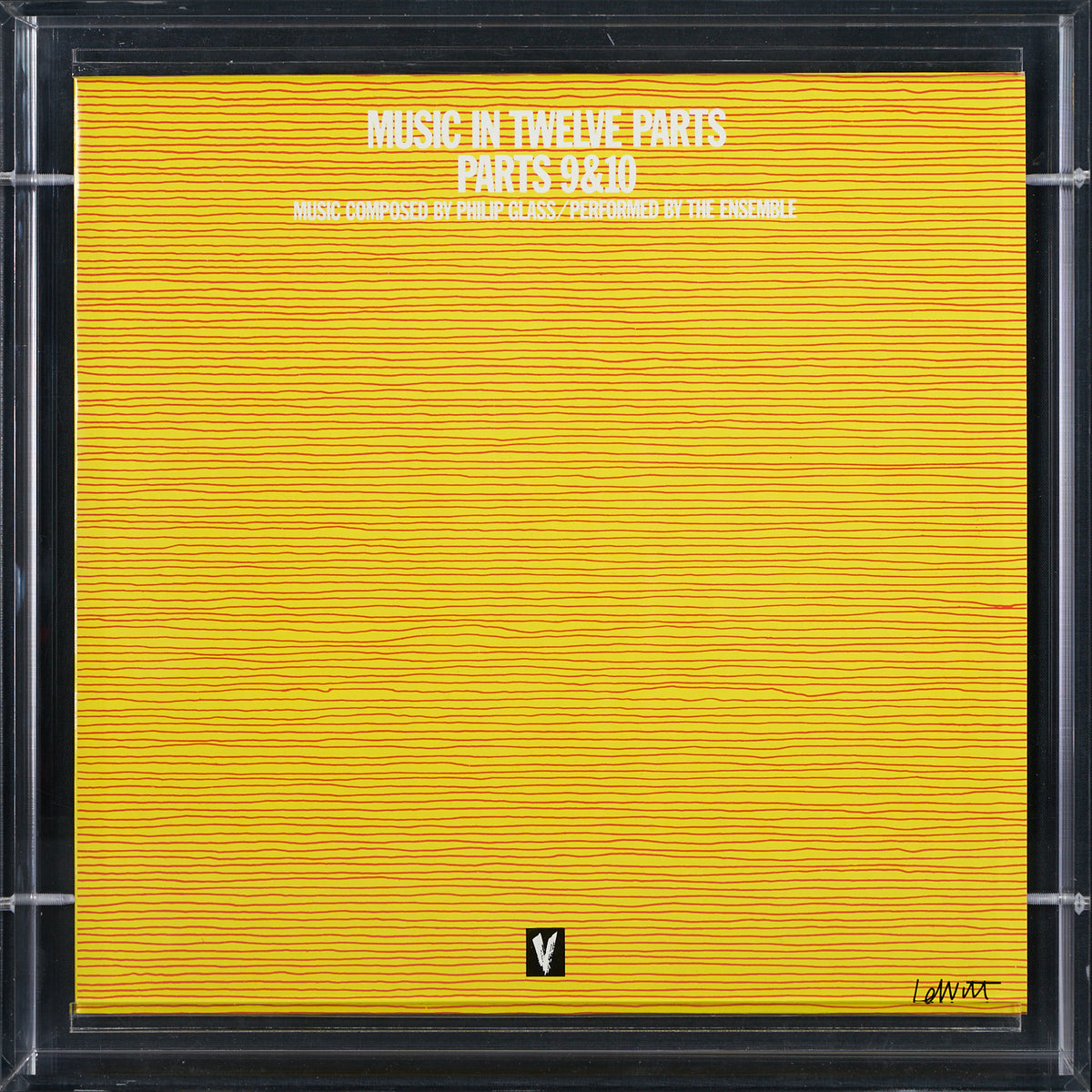 Sol LeWitt - Signed Cover Art for Philip Glass