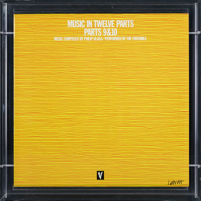 Sol LeWitt - Signed Cover Art for Philip Glass