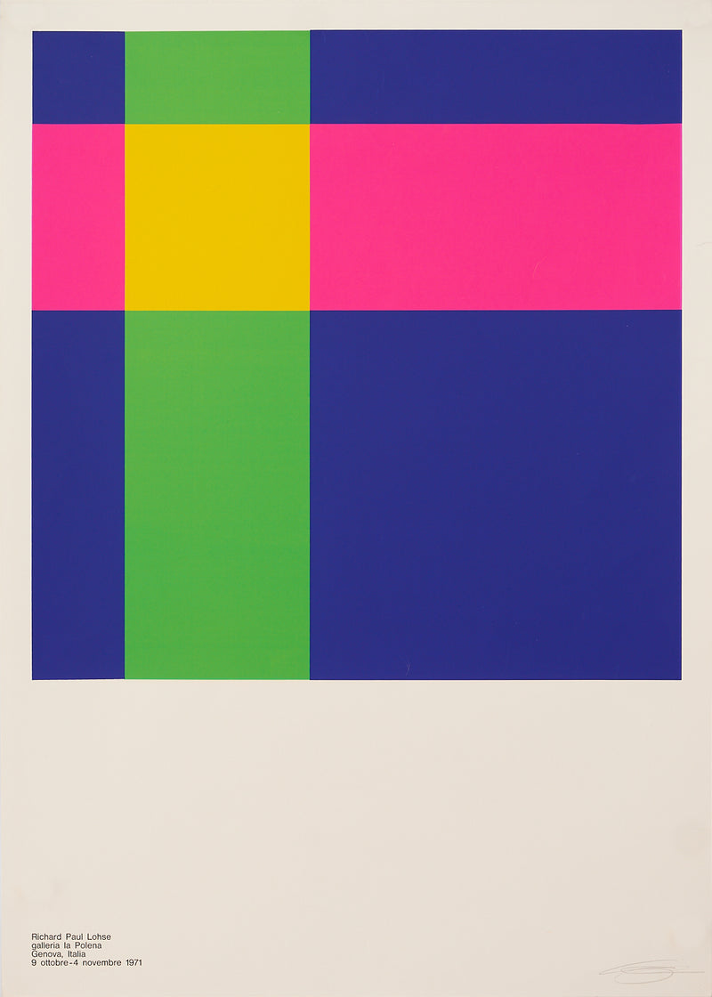 Richard Paul Lohse - Signed Exhibition Poster