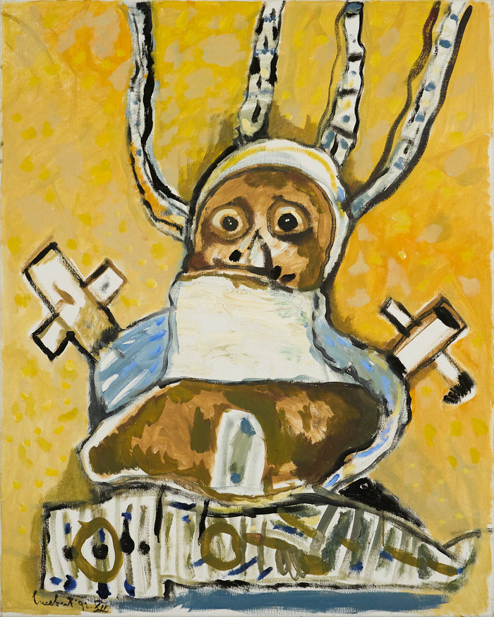 Lucebert -  Original Oil on Canvas