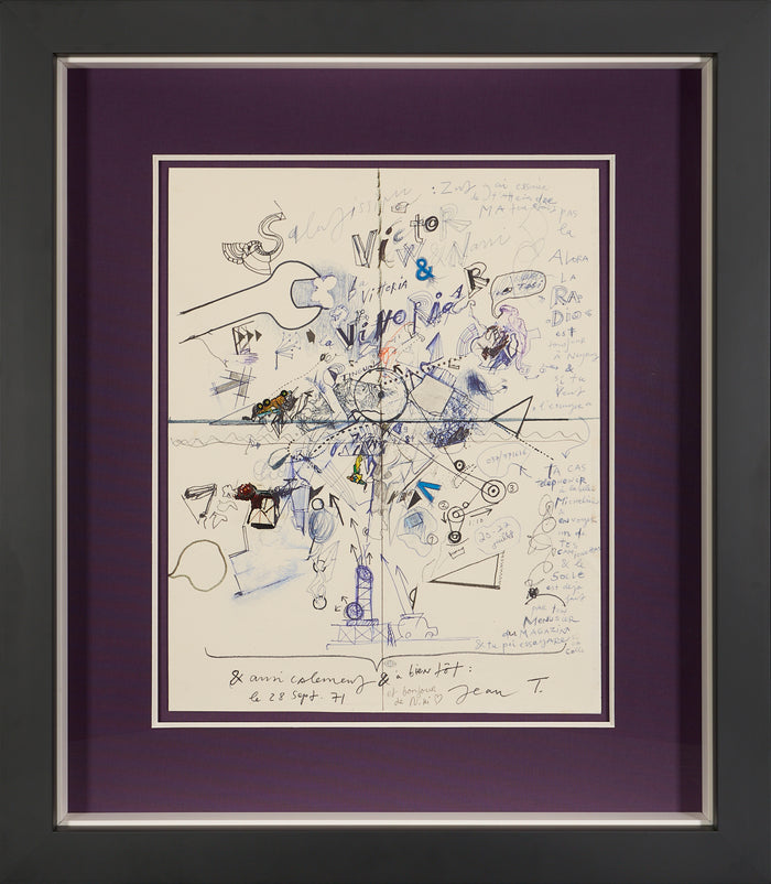 Jean Tinguely & Niki de Saint Phalle -Original Mixed Media Work