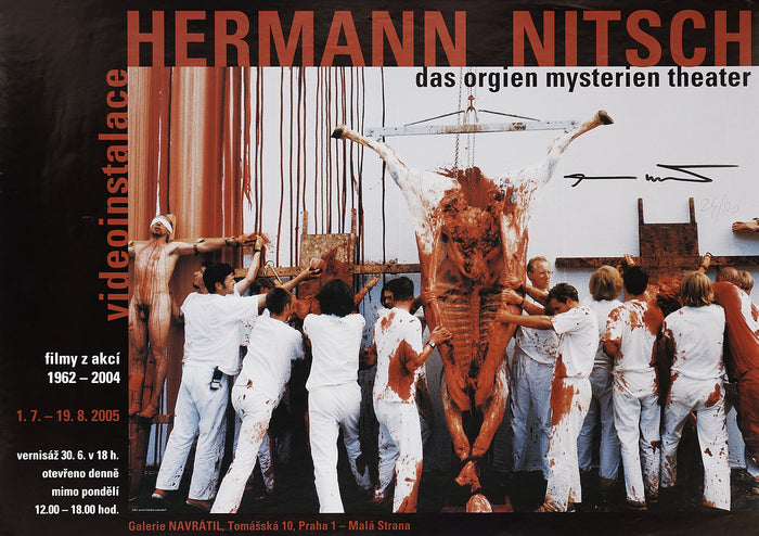 Hermann Nitsch - Signed & Numbered Exhibition poster