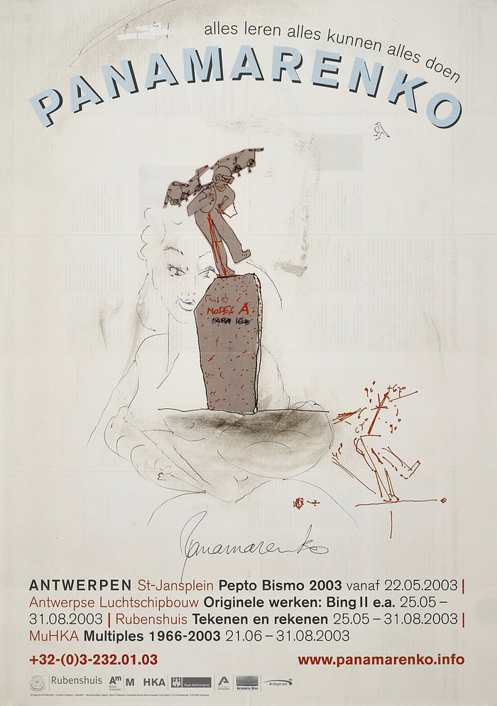 Panamarenko - Signed Exhibition poster