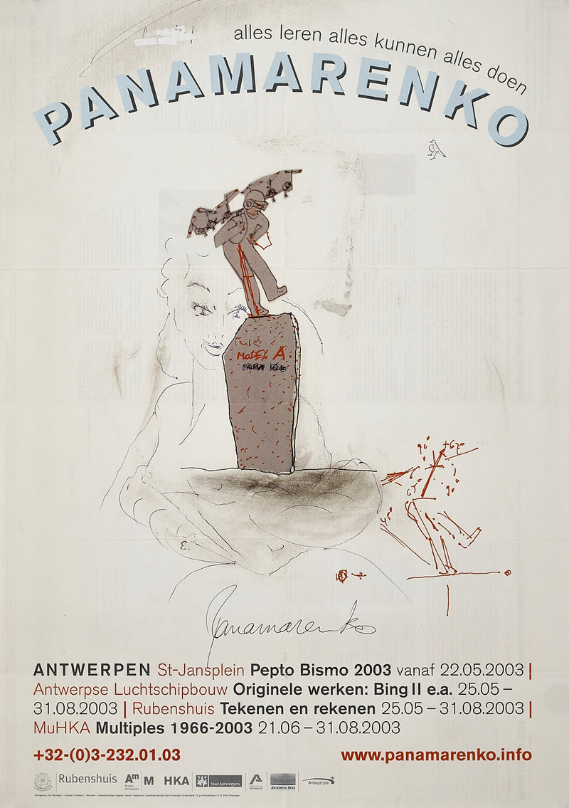 Panamarenko - Signed Exhibition poster