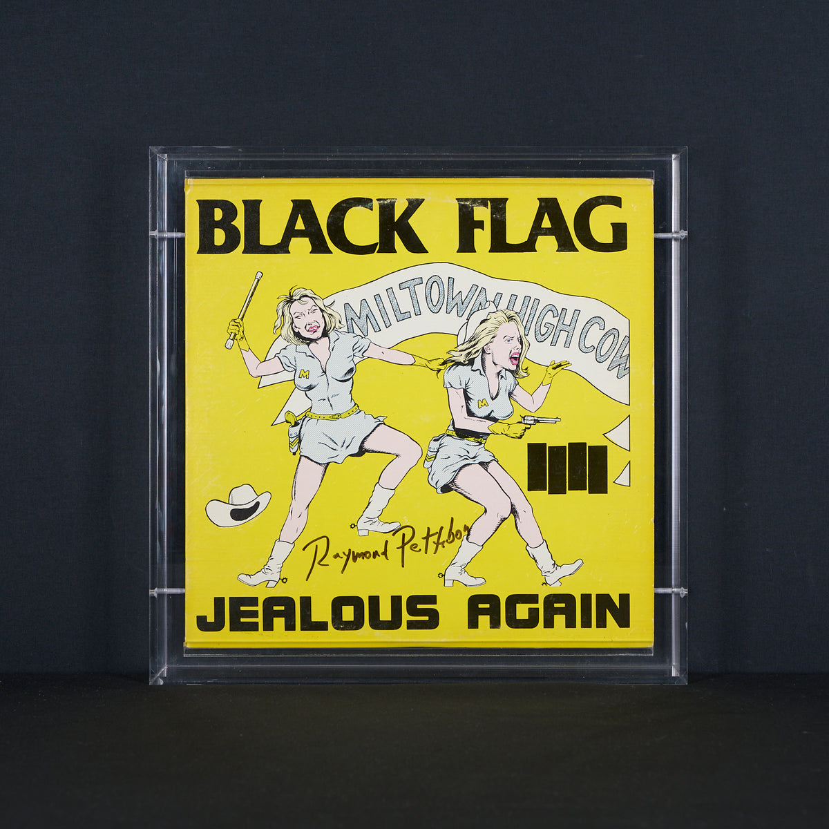 Raymond Pettibon  - Signed Cover Art for Black Flag
