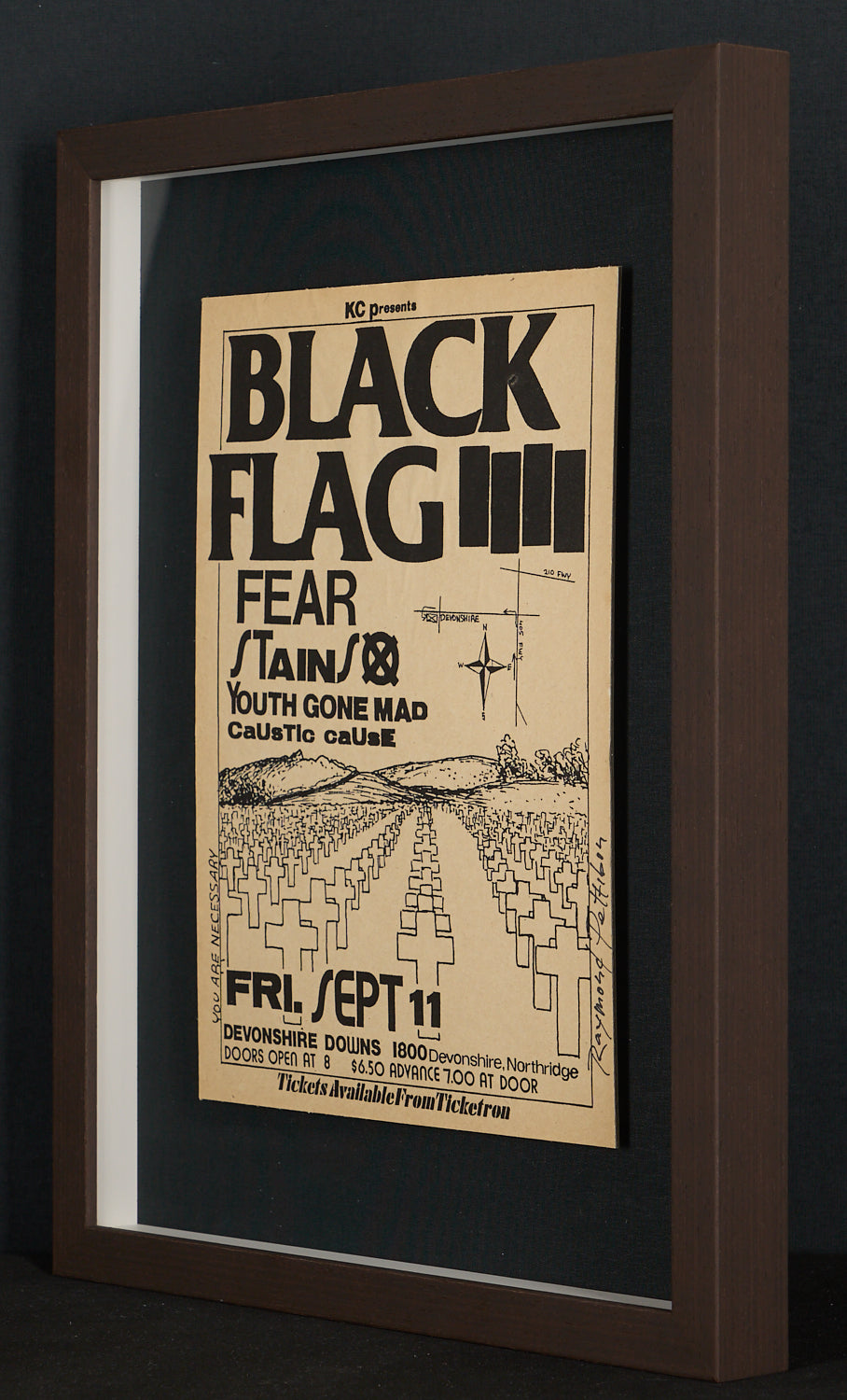 Raymond Pettibon – Black Flag Punk Flyer