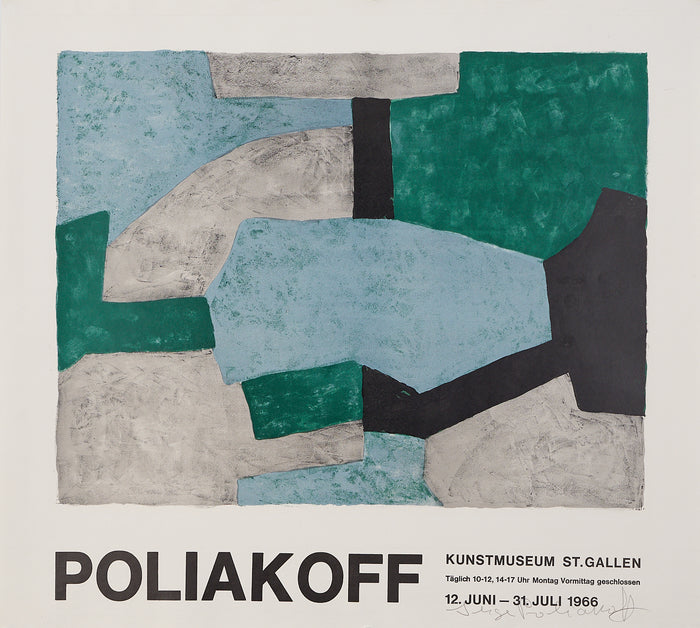 Serge Poliakoff  - Signed Exhibition Poster