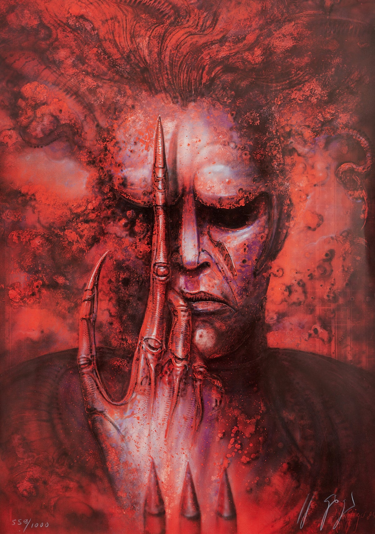 H.R. Giger –“Portrait of a Red Killer”
