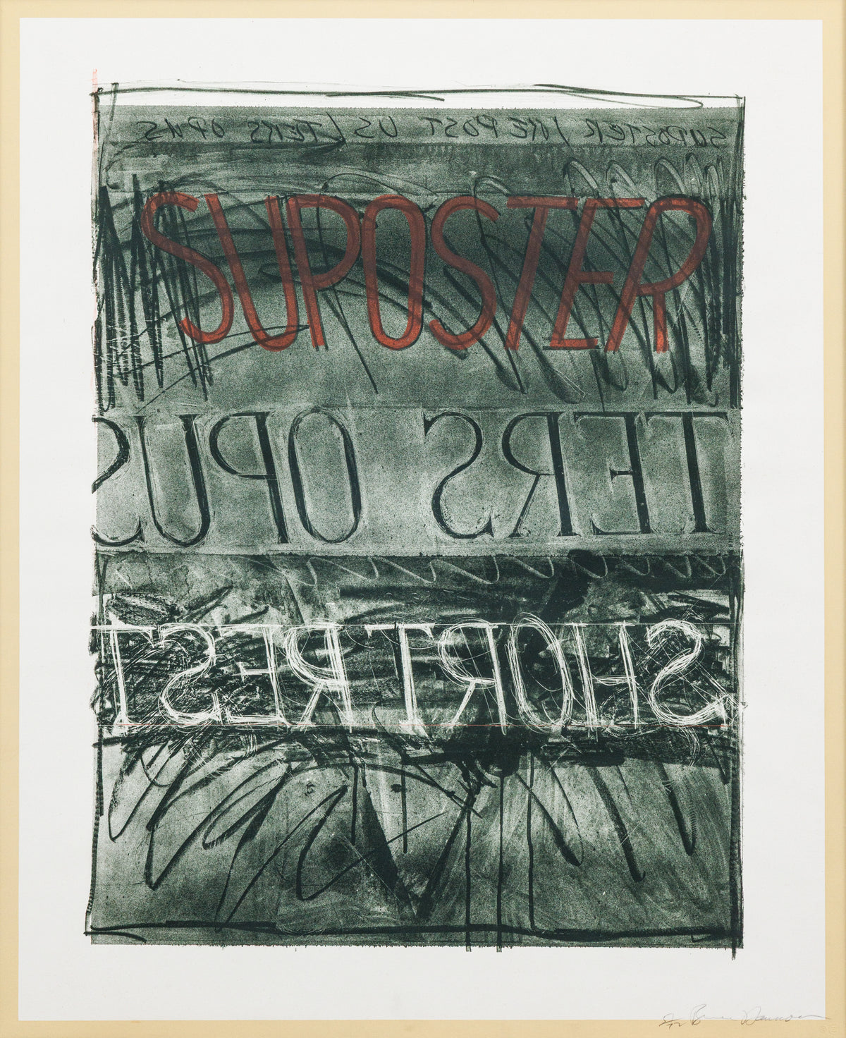 Bruce Nauman – Color lithograph with screenprint