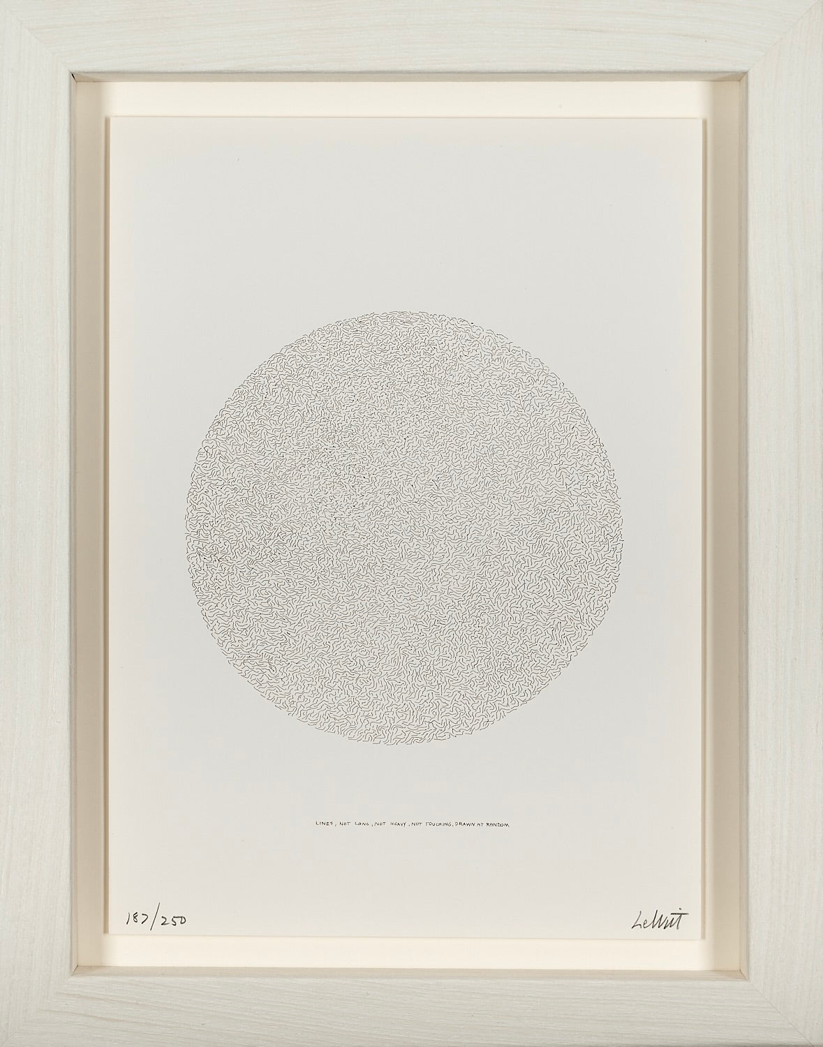 Sol LeWitt - Lines, Not long, Not heavy, Not touching, Drawn at random