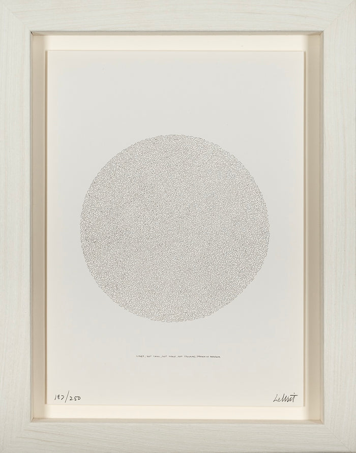 Sol LeWitt - Lines, Not long, Not heavy, Not touching, Drawn at random
