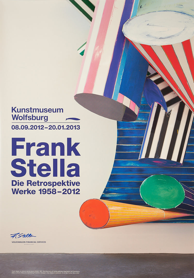 Frank Stella - Signed Exhibition poster - Retrospektive Werke 1958-2012