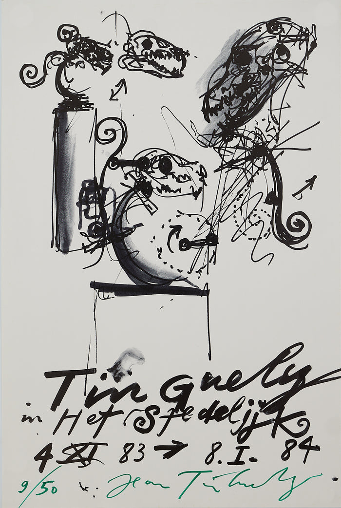 Jean Tinguely - Signed & Numbered Exhibition poster