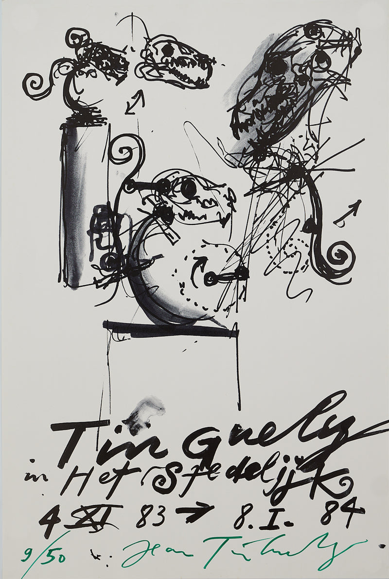 Jean Tinguely - Signed & Numbered Exhibition poster