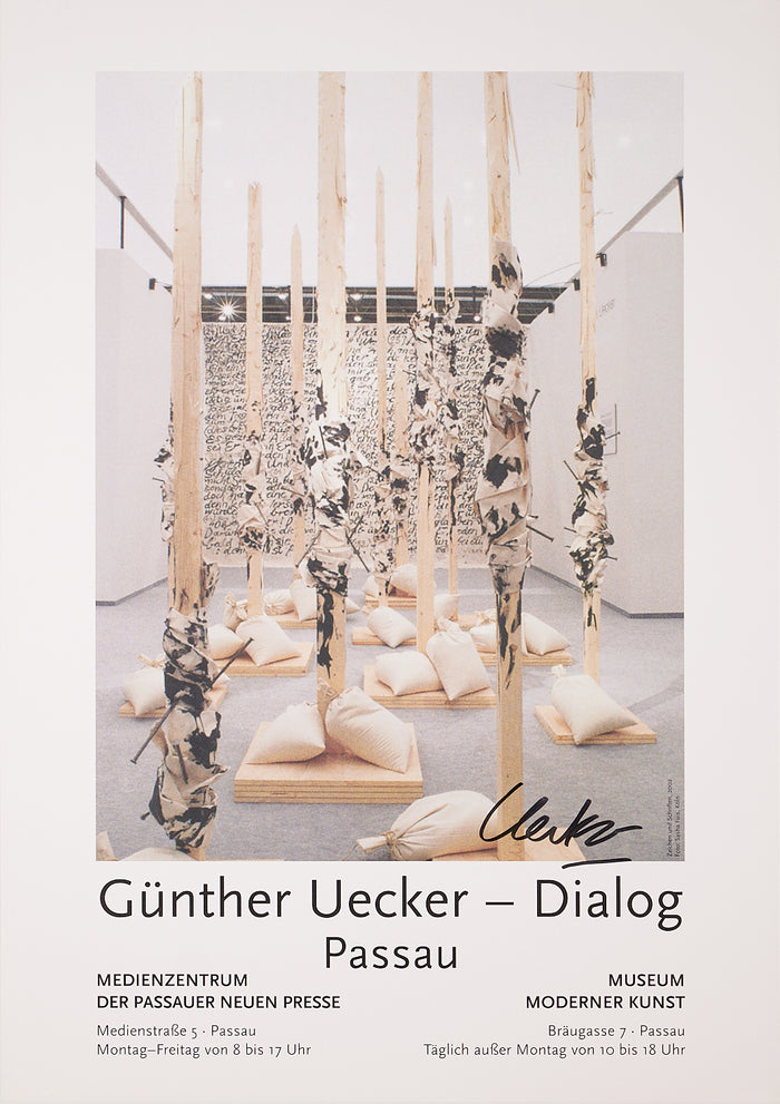 Günther Uecker - Signed Exhibition Poster