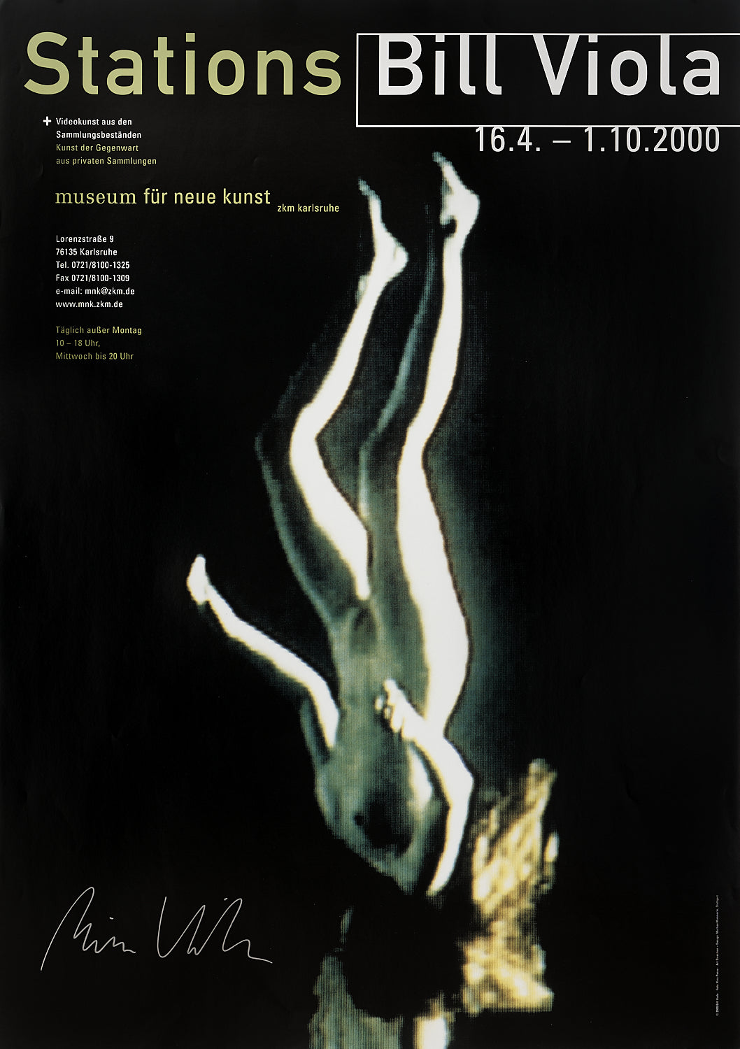 Bill Viola - Signed Exhibition Poster