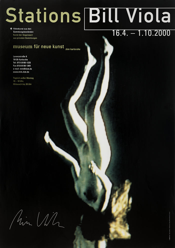 Bill Viola - Signed Exhibition Poster