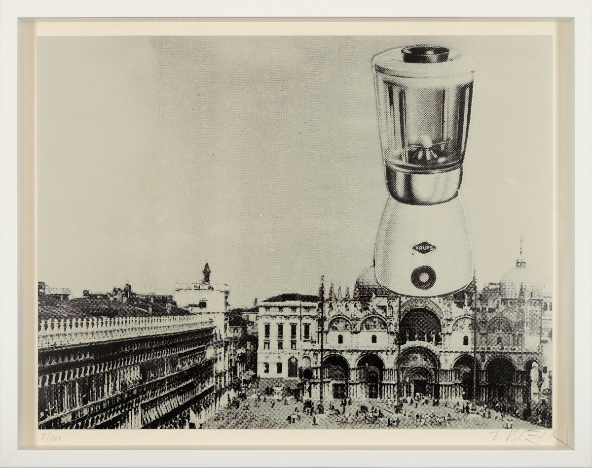 Wolf Vostell – Krups – 1969 – Screenprint in black and grey on wove paper – approx. 68 × 54 cm (framed)