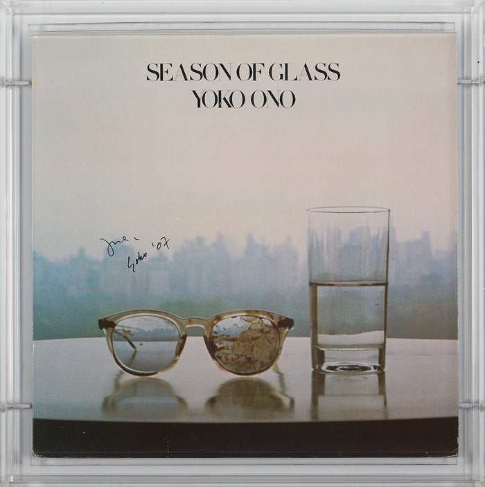 Yoko Ono - COVER ART : Signed Cover for Yoko Ono - Season Of Glass
