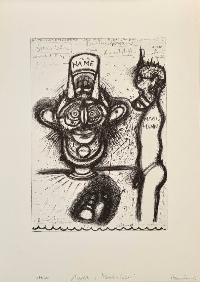 Arnulf Rainer - lithograph