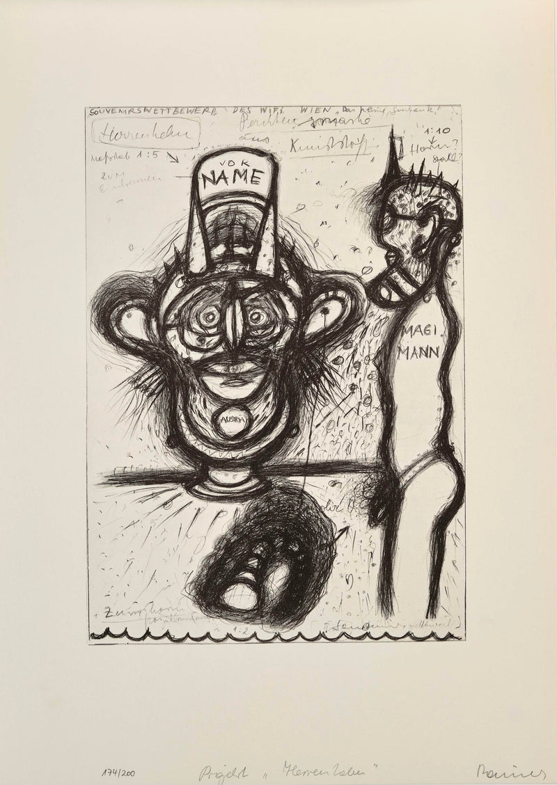 Arnulf Rainer - lithograph