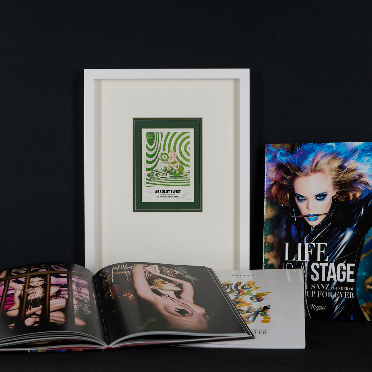 Ellen von Unwerth  : Signed Art Card with Art Book